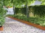 Lawn Edgings 30 pcs Rusty 103 x 0.05 x 22 cm Weathering Steel 874785
