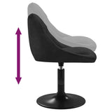 Swivel Dining Chairs 2 pcs Black Velvet 335324