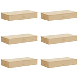 Storage Box 6 pcs Cream 90 x 48 x 15 cm Non-woven fabric 42024617