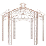 45439 Garden Pavilion Antique Brown 4 m Iron