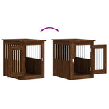 Dog Crate Furniture Brown Oak 45x62x59 cm Engineered Wood 838315
