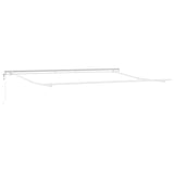 ZNTS Retractable Awning Orange and Brown 400 x 350 cm 3330737