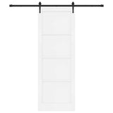 Sliding Door ORKDAL White 83 x 232 cm Solid Pine Wood 3445608