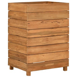 Raised Bed 50x40x72 cm Recycled Teak Wood and Steel 47427