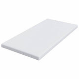 Mattress Topper White 120 x 200 x 7 cm Jaquard Fabric 4106236