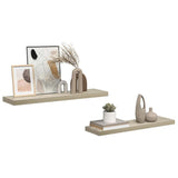 Floating Wall Shelves 2 pcs Oak 90x23.5x3.8 cm MDF 323881