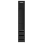 Wardrobe Black 30x50x200 cm Engineered Wood 3307739