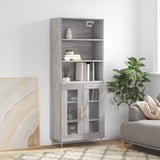 Highboard Grey Sonoma 69.5x34x180 cm Engineered Wood 3189307