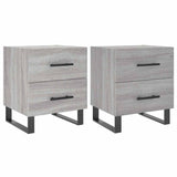Bedside Cabinets 2 pcs Grey Sonoma 40x35x47.5 cm Engineered Wood 827369