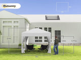 2 x 2 m Garden Pop Up Gazebo, Wedding Party Tent Marquee, Water Resistant Awning Canopy with T3398P310354