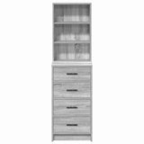 Highboard Grey sonoma 40 x 41 x 135 cm Engineered wood 865051