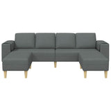 Living Room Couch 3 pcs Dark Grey Polyester 3335113
