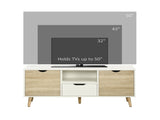 TV Unit Cabinet for TVs up to 50 Inches, TV Stand with Storage Cabinets Drawer for Living Room T3398P344255