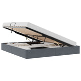 Storage Bed with Mattress Dark Grey 160 x 200 cm Velvet 3370107