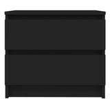 Bed Cabinet Black 50x39x43.5 cm Engineered Wood 806195