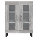Highboard Grey Sonoma 69.5x34x180 cm Engineered Wood 3198303