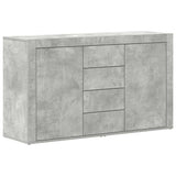 Sideboard Concrete Grey 120 x 36 x 69 cm Engineered Wood 3333859