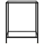ZNTS Console Table Transparent 60x35x75 cm Tempered Glass 322827
