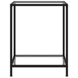 ZNTS Console Table Transparent 60x35x75 cm Tempered Glass 322827