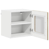 Wall Glass Cabinet LUCCA 2 pcs Artisan Oak 40 x 31 x 40 cm 884853