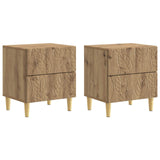 Bedside Table 2 pcs Artisan Oak 43 x 34.5 x 48 cm 895004