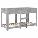 Bunk Bed for Kids Concrete Grey 90 x 190 cm Engineered Wood 3410534