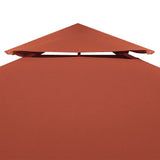 2-Tier Gazebo Top Cover 310 g/m 4x3 m Terracotta 46618