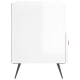 Bedside Cabinets 2 pcs High Gloss White 40x35x47.5 cm Engineered Wood 827377