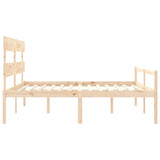 Senior Bed Natural Wood Solid Pine Wood AU King Size Senior Bed 3195366
