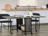 Mobile Drop Leaf Table Folding Kitchen Table Extendable Dining Table For Small Spaces With 6 Wheels T3398P344635