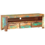 ZNTS TV Cabinet 119x30x41 cm Solid Reclaimed Wood 320208