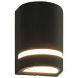 Outdoor Wall Lights 2 pcs 35 W Black Half-round 45648