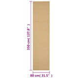 Rug Natural Sisal 80x350 cm 136309