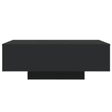 Coffee Table with LED Lights Black 85x55x31 cm 836610