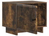 Bedside Cabinet Smoked Oak 43 x 34.5 x 50 cm Engineered Wood 893885
