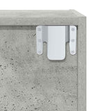 Wall-mounted TV Cabinet Concrete Grey 37x37x142.5 cm Engineered Wood 805493