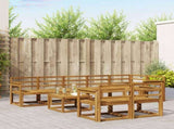 Outdoor Sofa Set 9 pcs Natural Solid Acacia Wood 3366592