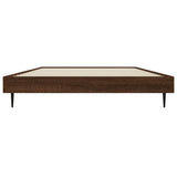 Bed Frame without Mattress Brown Oak 90x200 cm Engineered Wood 832276
