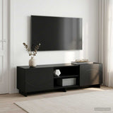 TV Stand 140 x 34.5 x 40 cm Black Engineered Wood 8011487