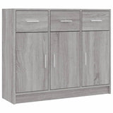 Sideboard Grey Sonoma 91x28x75 cm Engineered Wood 823014
