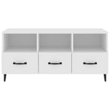 TV Cabinet White 102x35x50 cm Engineered Wood 812609
