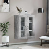 Wall Mounted Cabinet Concrete Grey 69.5x34x90 cm 828488