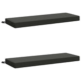 2-Piece Bench Cushions SOEST 2 pcs 100% Polyester Anthracite 949627