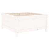 Garden Planter White 82.5x82.5x39 cm Solid Wood Pine 825297