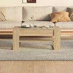 Coffee Table Sonoma Oak 102x55x45 cm Engineered Wood 810902
