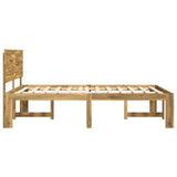 Double Bed Frame with Headboard ROSTOCK White 135 x 190 cm 3405442