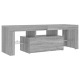 TV Cabinet with LED Lights Grey Sonoma 120x35x40 cm 815667