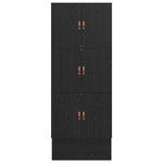 Storage Bed Frame with Drawer Black oak 236.5 x 80 x 31.5 cm 3335598