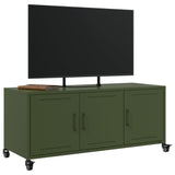 TV Cabinet Olive Green 100.5x39x43.5 cm Steel 846648