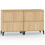 Sideboards 2 pcs Sonoma Oak 60x35x70 cm Engineered Wood 3185762